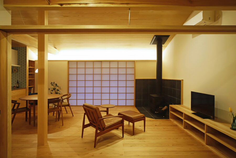竹原の平屋（夜ver.）