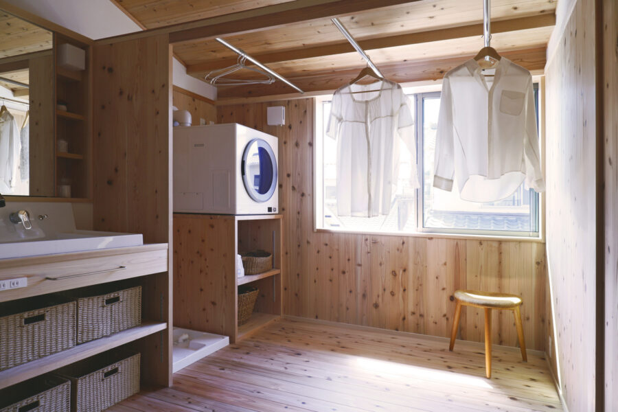 ２階リビングの家