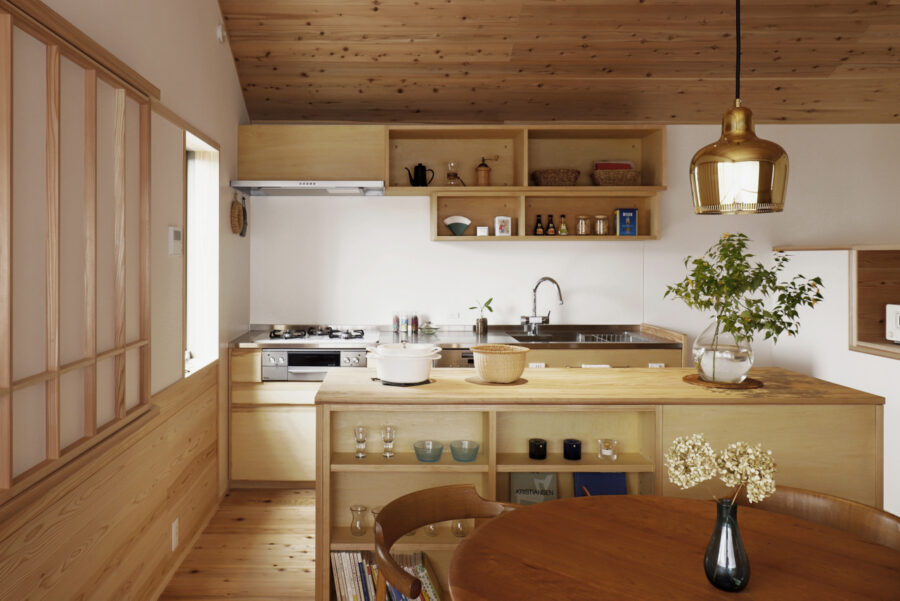 ２階リビングの家